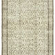 Handwoven antique anatolian beige carpet 188 cm x 303 cm