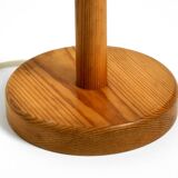 1970s Swedish pine bent veneer table lamp by GB Solbackens Svarveri