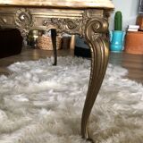 Marble and gold coffee table