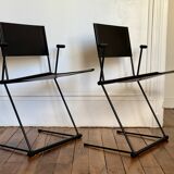 Pair of ballerina chairs by Herbert Ohl for Matteo Grassi 1990