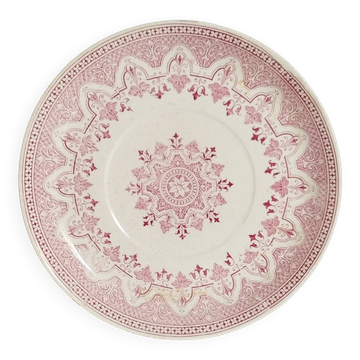 Assiette  en faïence de Sarreguemines , motif " Wagram "