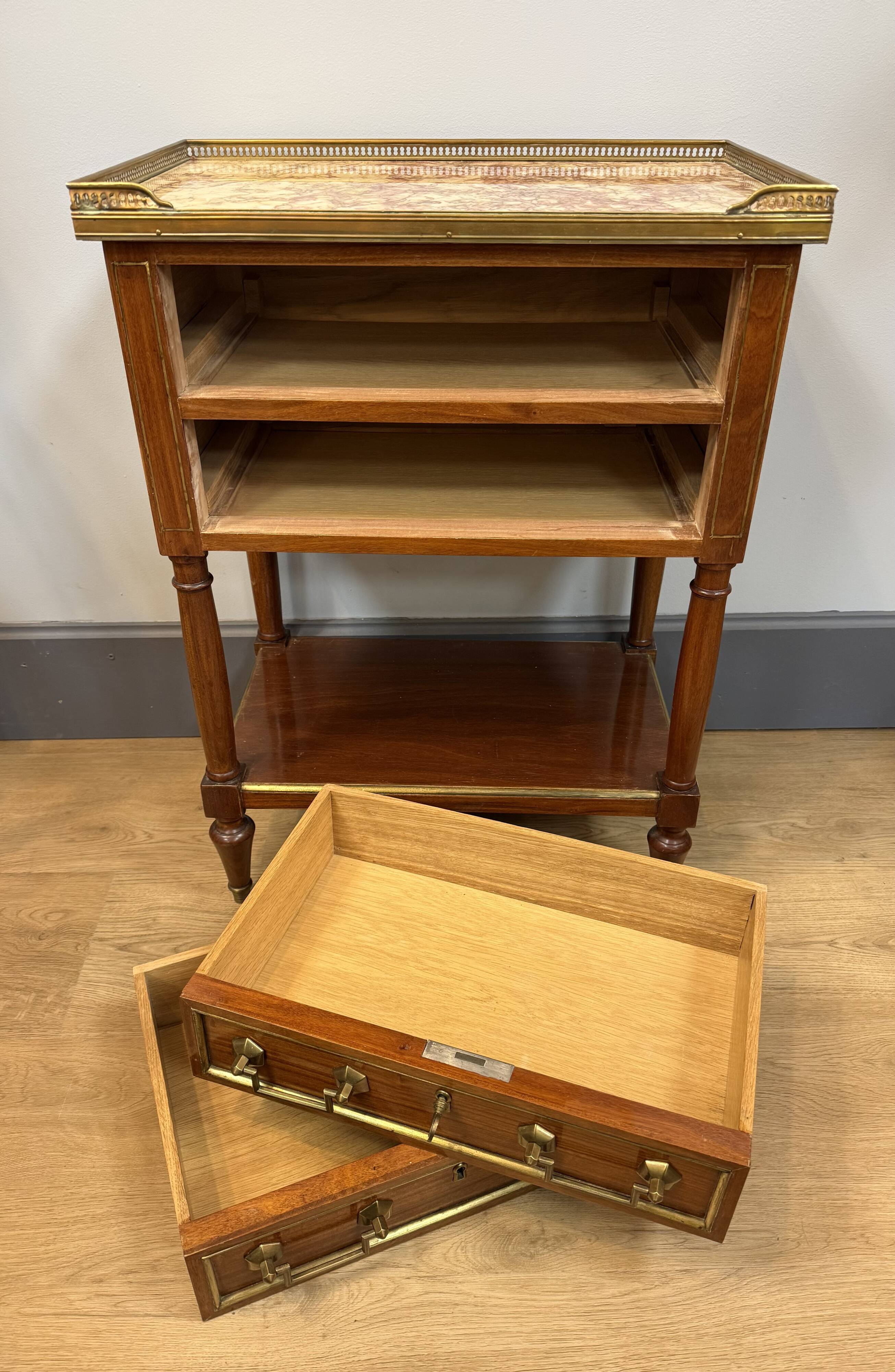 Mahogany chiffonnier in Louis XVI style.