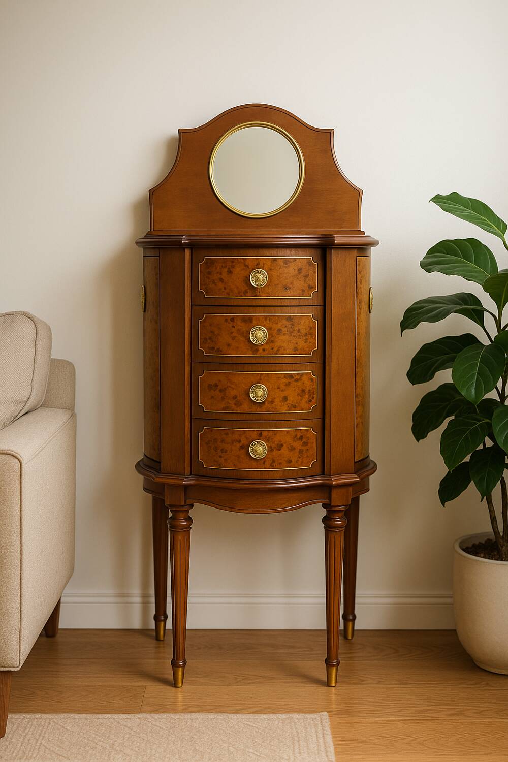 Meuble à bijoux Franklin Mint – Collection Fabergé – Complet – Très bo