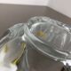 Large French Floral Crystal Glass Shell Bowl by Art Vannes, France, 1970s