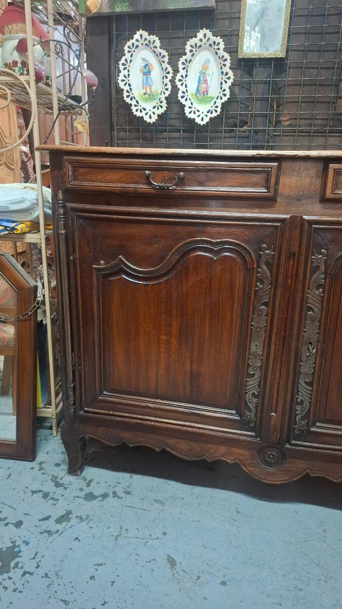 Low oak sideboard