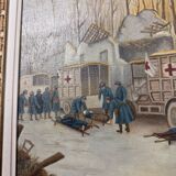 The Automobile During the War: According to Georges Bertin Scott / Removal of the wounded from a post