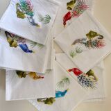 Set of 6 hand embroidered napkins