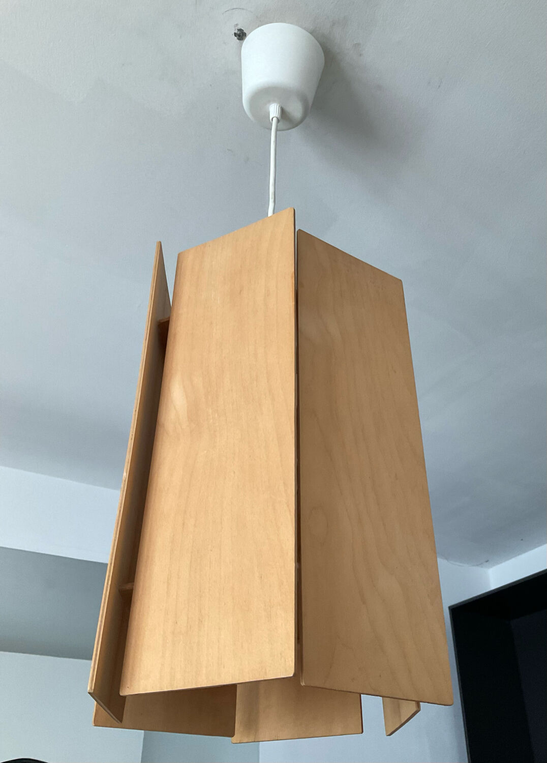 Scandinavian wooden pendant lamp