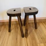 Pair of tripod stools