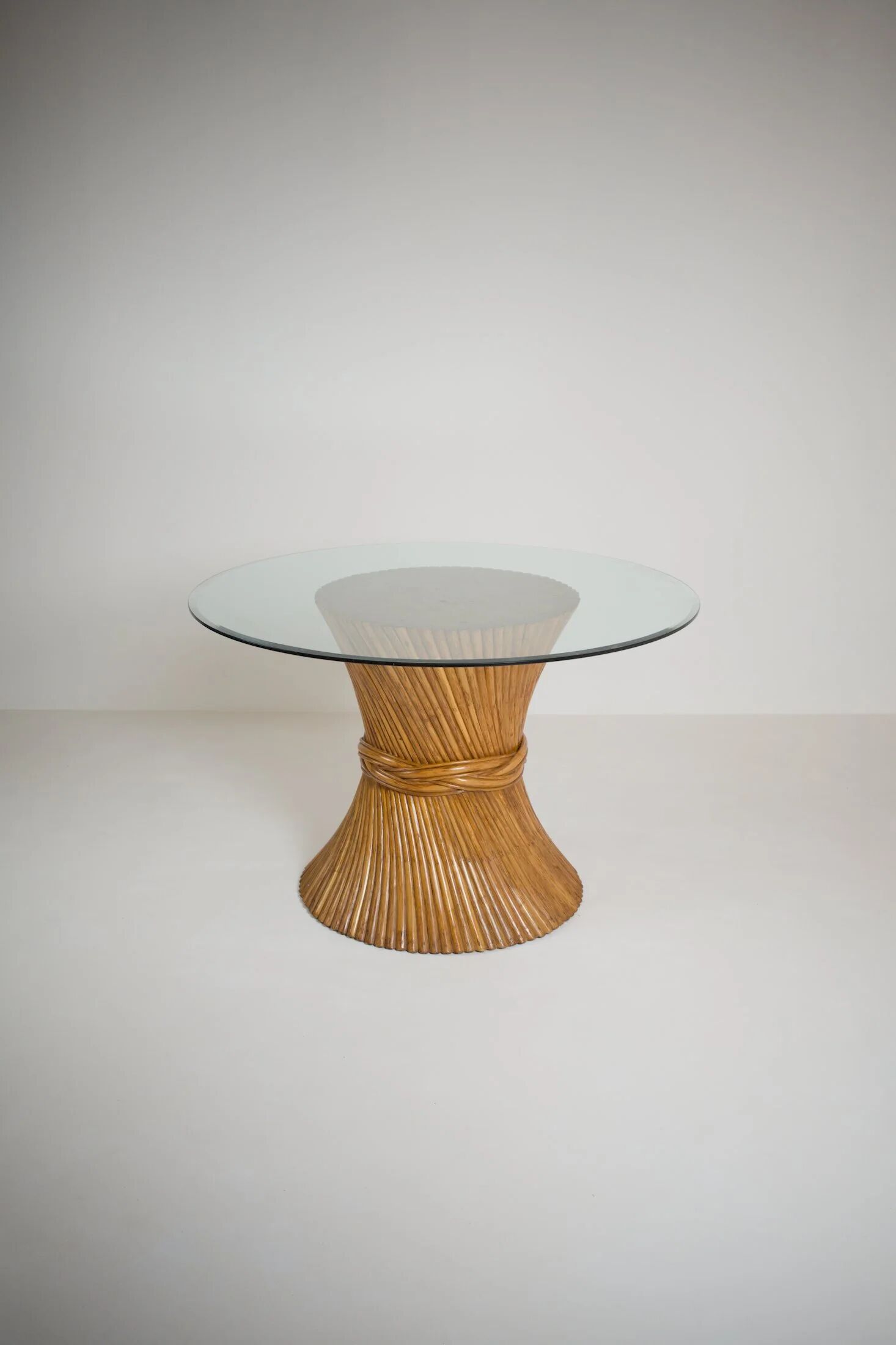 1970s rattan dining table