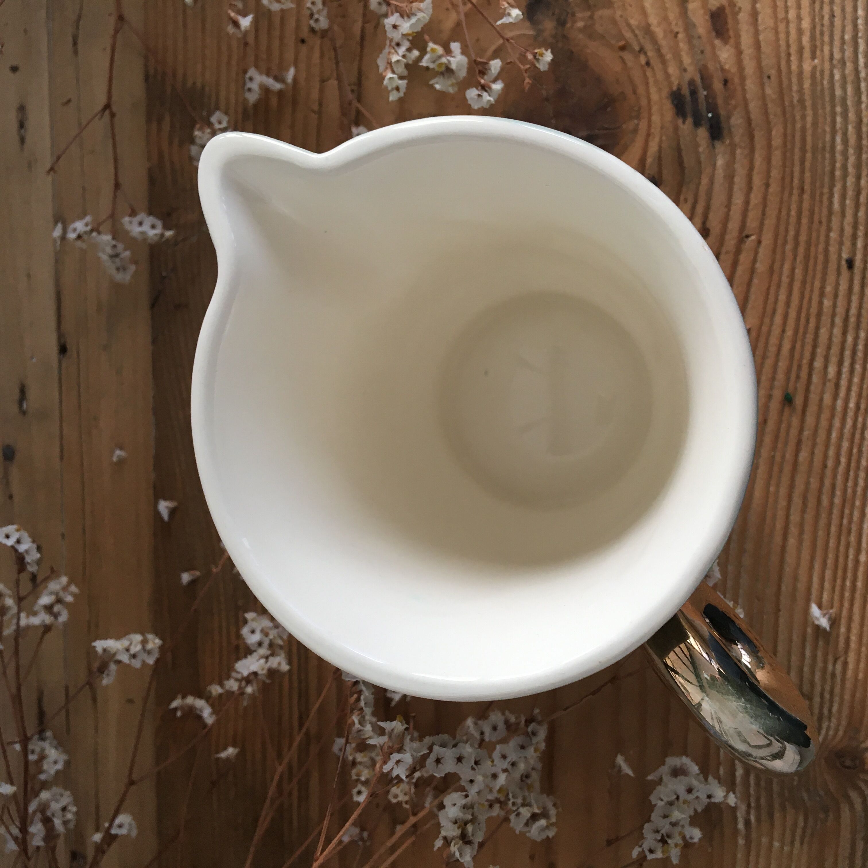 Milk jar "Nous Deux" Digoin Sarreguemines