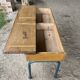 Double desk school desk Stella - French manufacturing (Tarn)