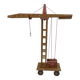 Vintage wooden crane toy from the 60s