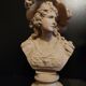 Plaster busts "margherita and faust" from the 50s