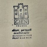 Ensemble Soupière Saucière et Ravier en faïence de Gien collection Tournesol