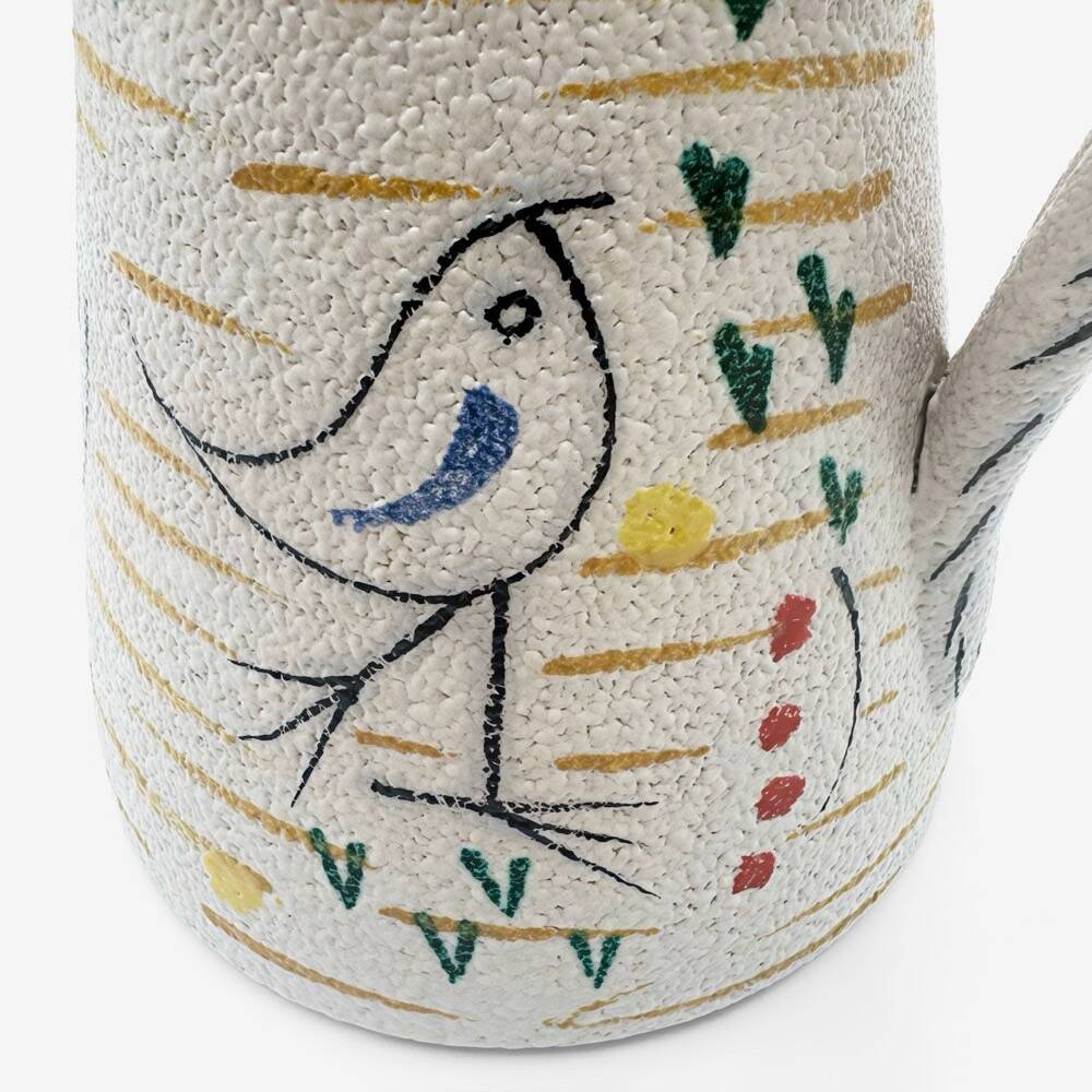 Modernist pitcher with rooster by Fratelli Fanciullacci from the 1950s.