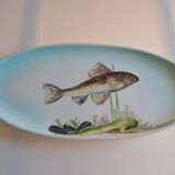 Paulette Quinson (1899-1984) Marseille Fish dish signed 55x26 cm