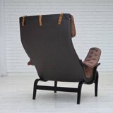 1970s, Swedish design by Bruno Mathsson, model "Pernilla",  leather.