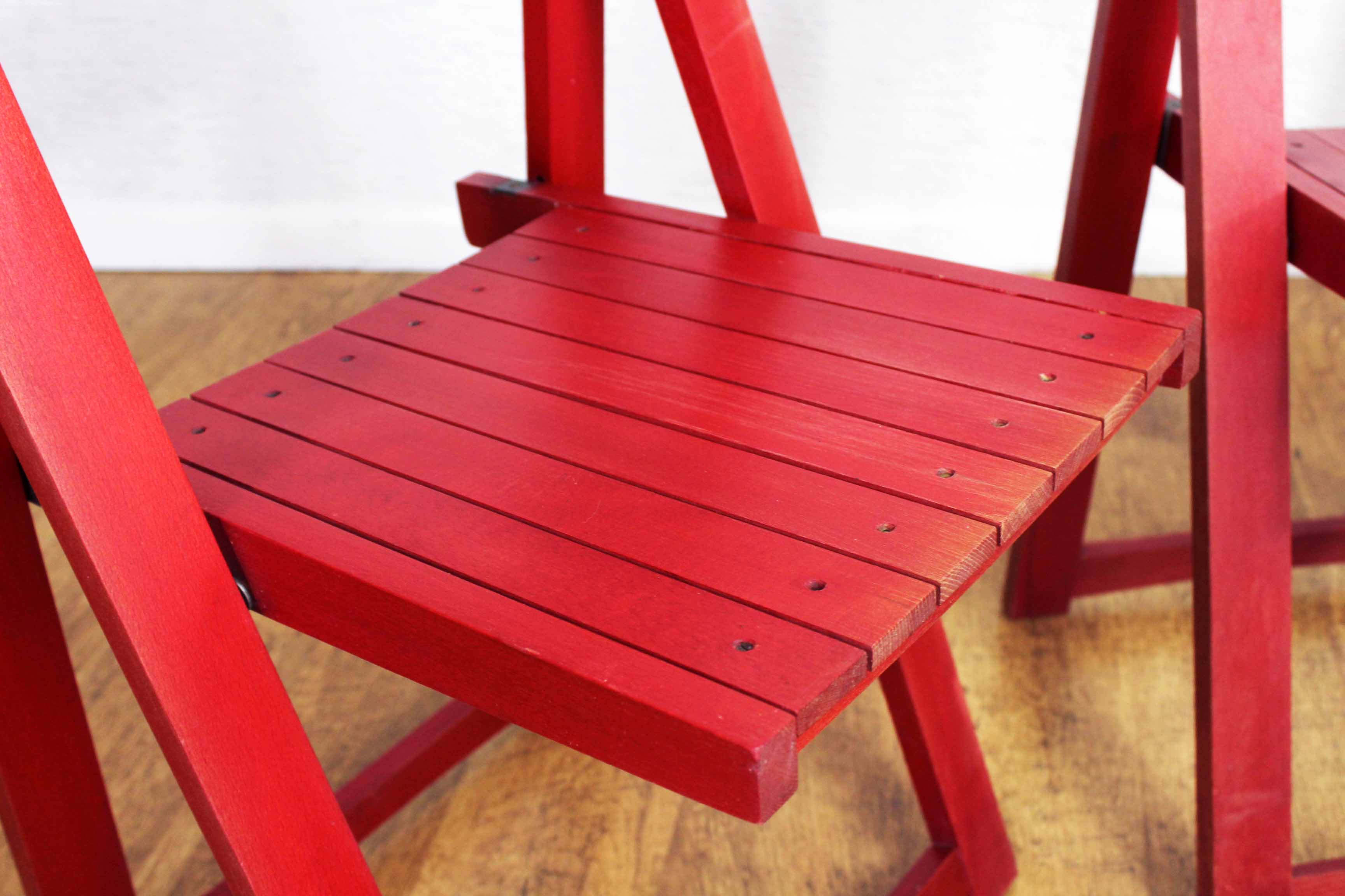 Pair of folding chairs