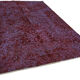 Fait à la main oriental contemporain années 1980 203 cm x 266 cm tapis laine violette