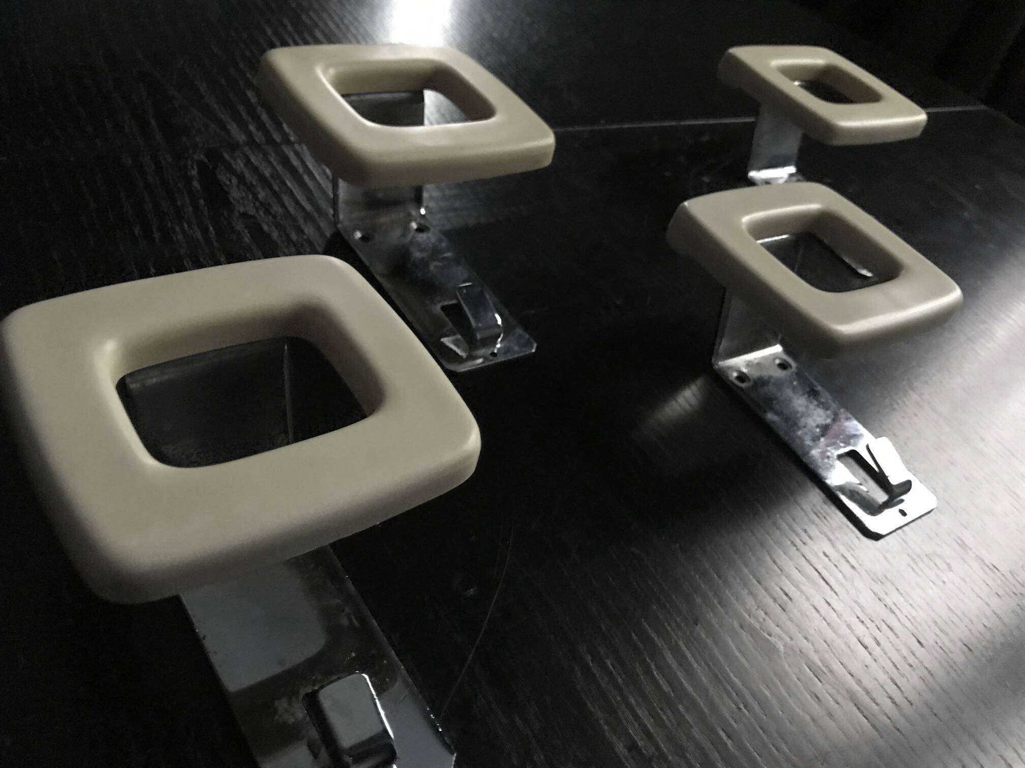Vintage Coat Racks • Steel/Bakelite • Space Age • 1970