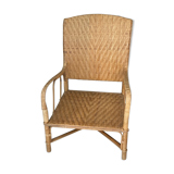 Chevron rattan chair
