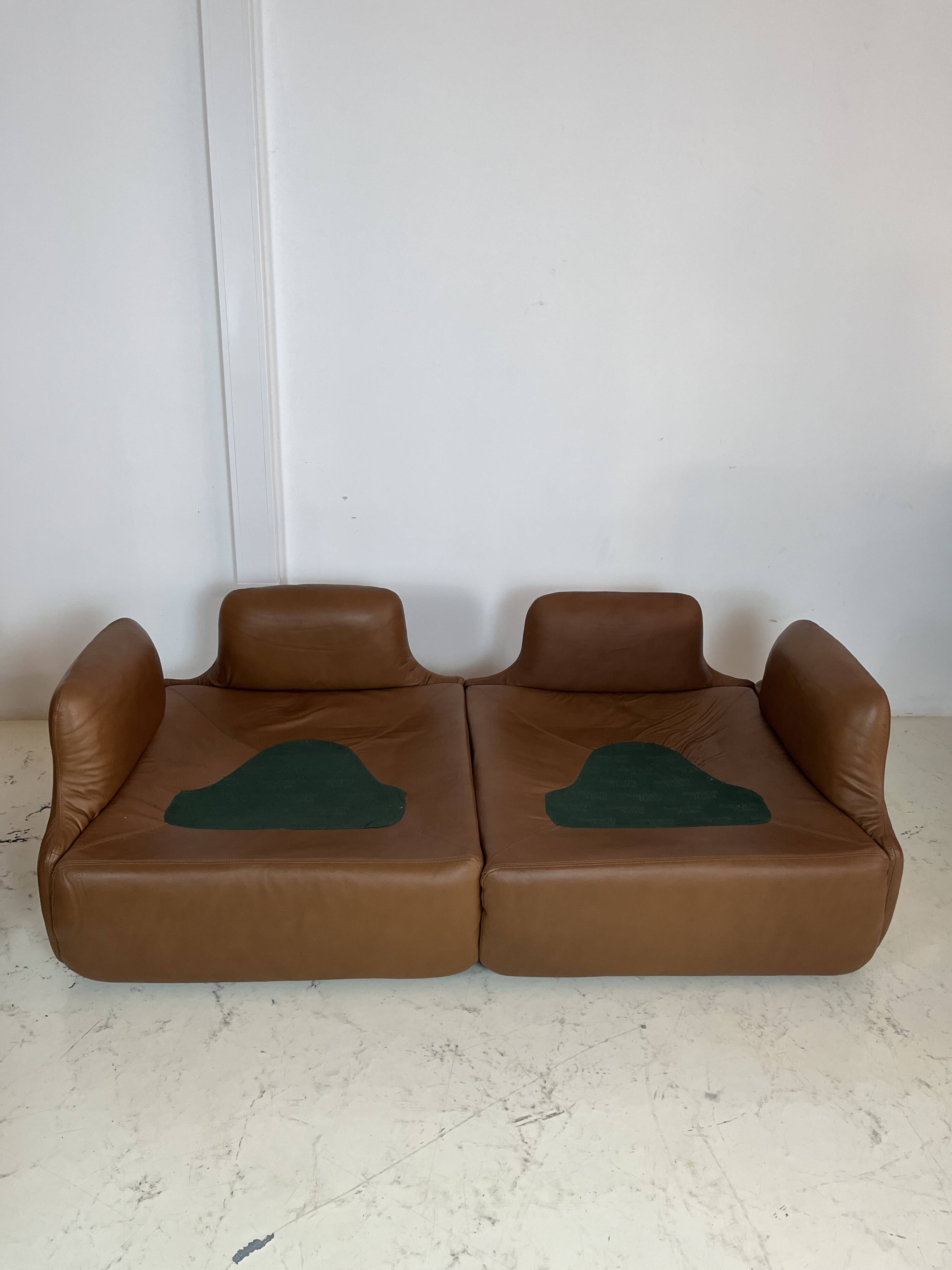 Chaises longues et canapé Confidential par Alberto Rosselli, ensemble de 3
