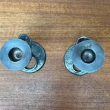 Amadeus candle holders from the Italian Brutalist series by Kurt Jesch for Fratelli Tonini, 1960s, set of 2.