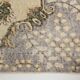 Tapis turc beige classique et bordé vintage 6x10, 193x306 cm SK 5705