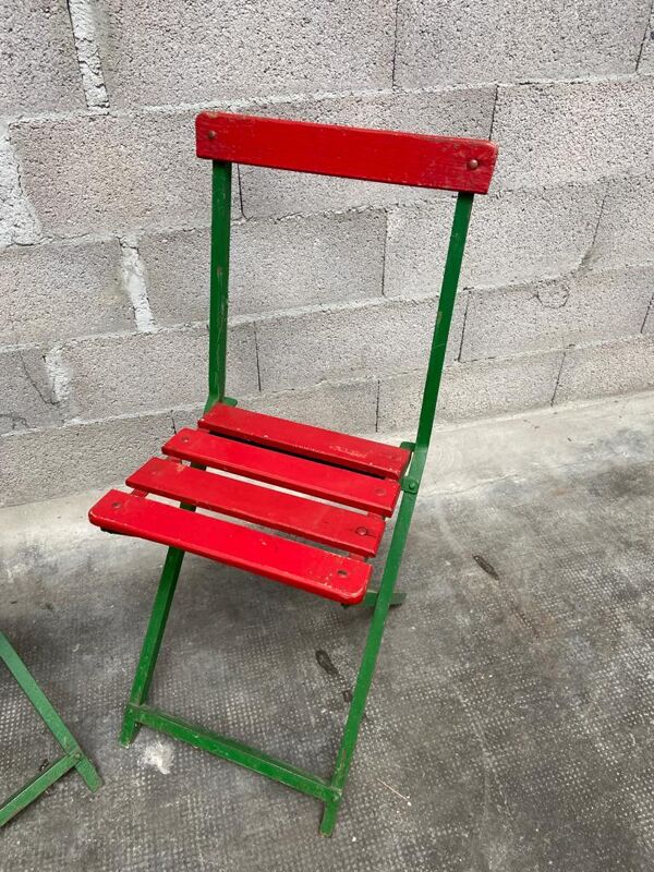 2 chaises bistrot brasserie bière moritz pfaffenhoffen café terrasse pliante 1930