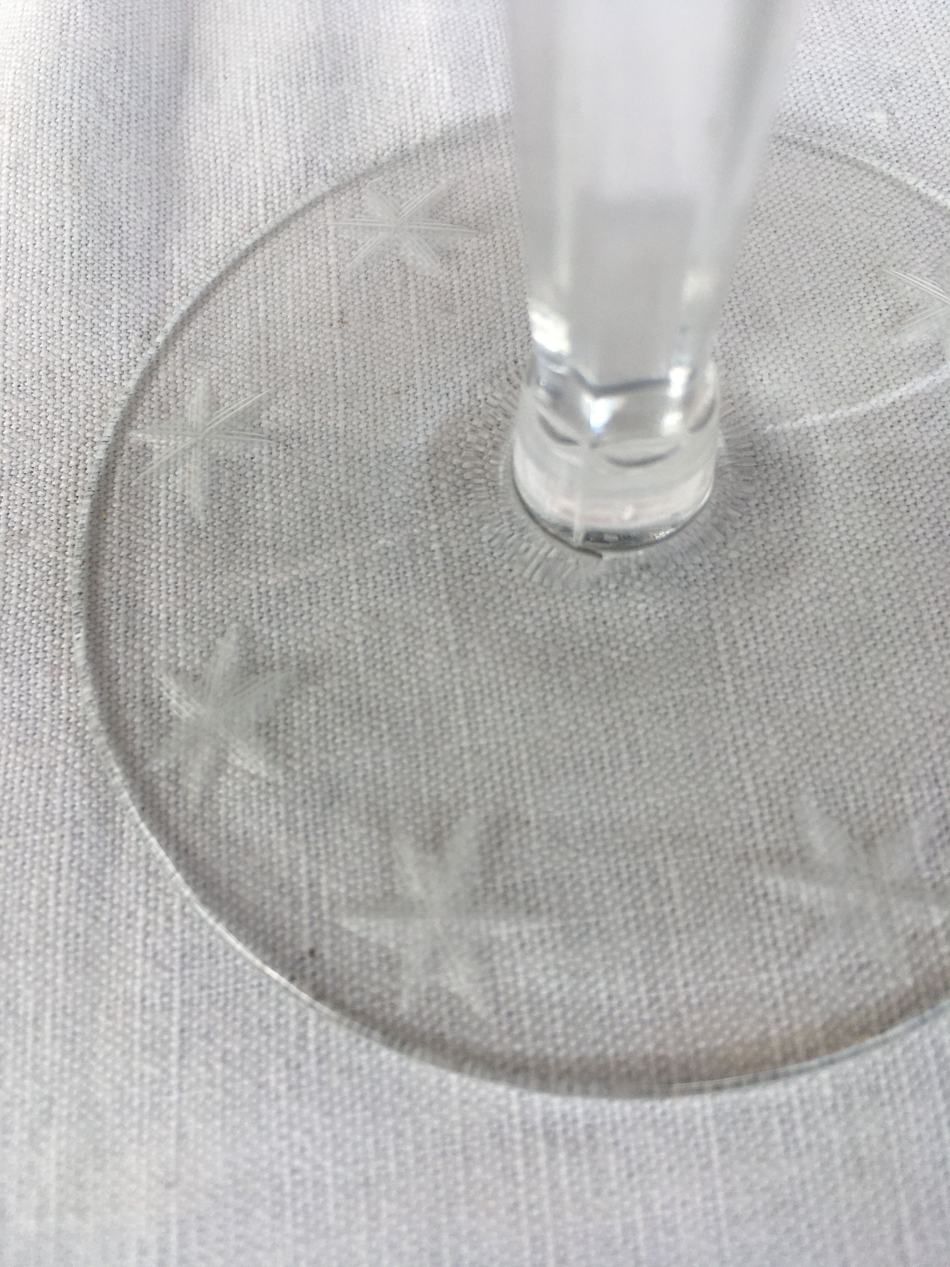 Set of 6 Bohemian crystal glasses