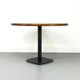 Table à manger ronde en teck par Niels Bach, années 1970