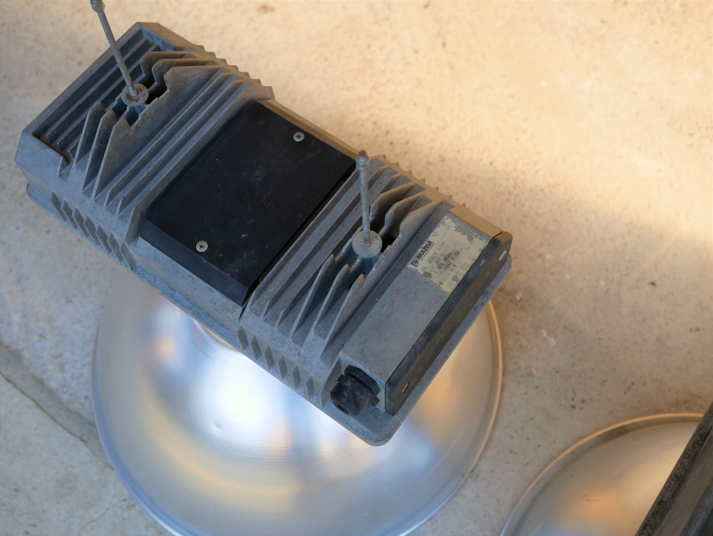 Pair of industrial hanging by Mazda