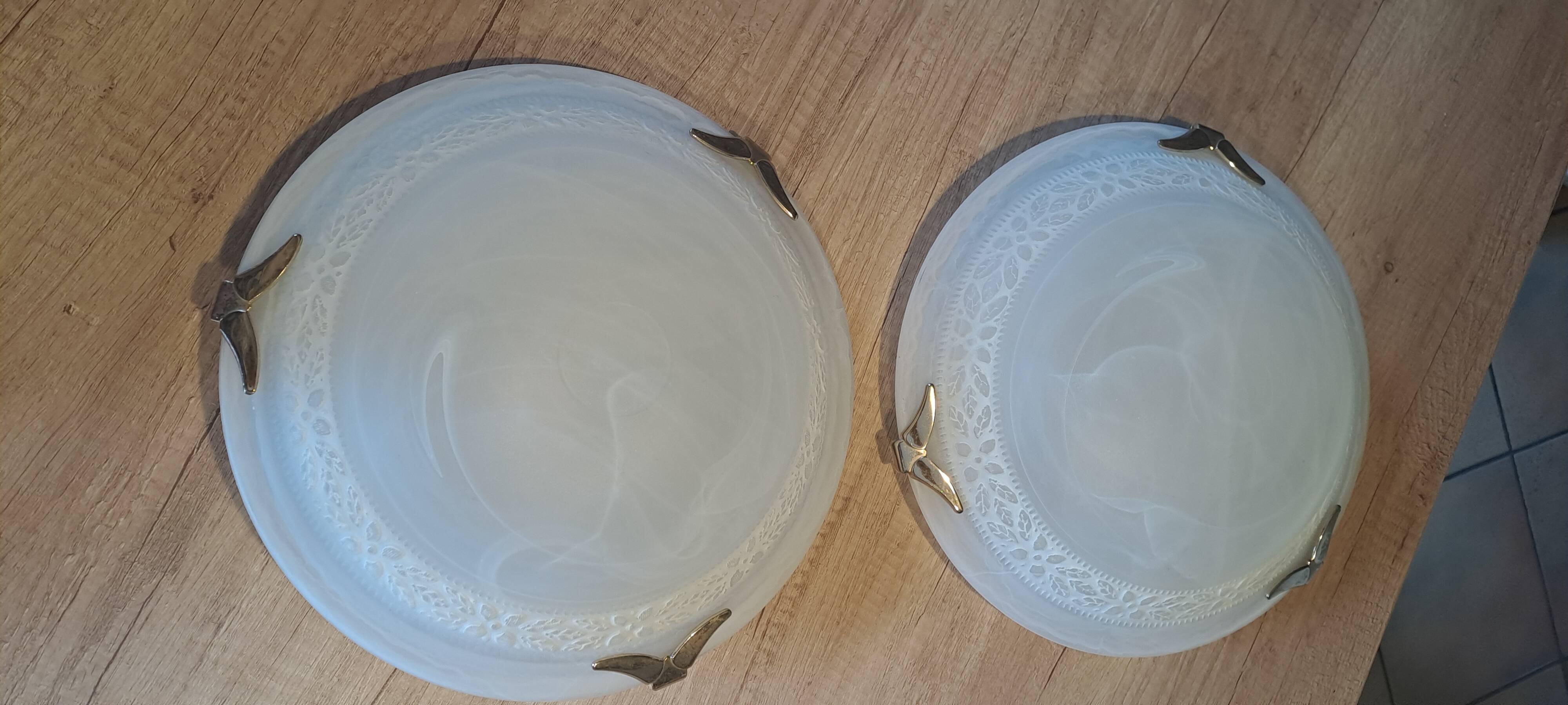 Set of 2 vintage wall/ceiling lights