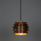 Pair of 2 Swedish vintage pendant lamps Trava by Carl Thore, Granhaga, 1960