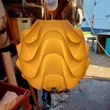 Vintage white plastic pendant lamp