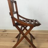 Chaise pliante pour enfants en lattes de bois