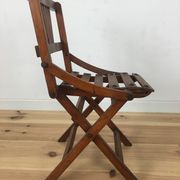 Chaise pliante pour enfants en lattes de bois