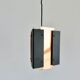 Suspension vintage triangulire en cuivre