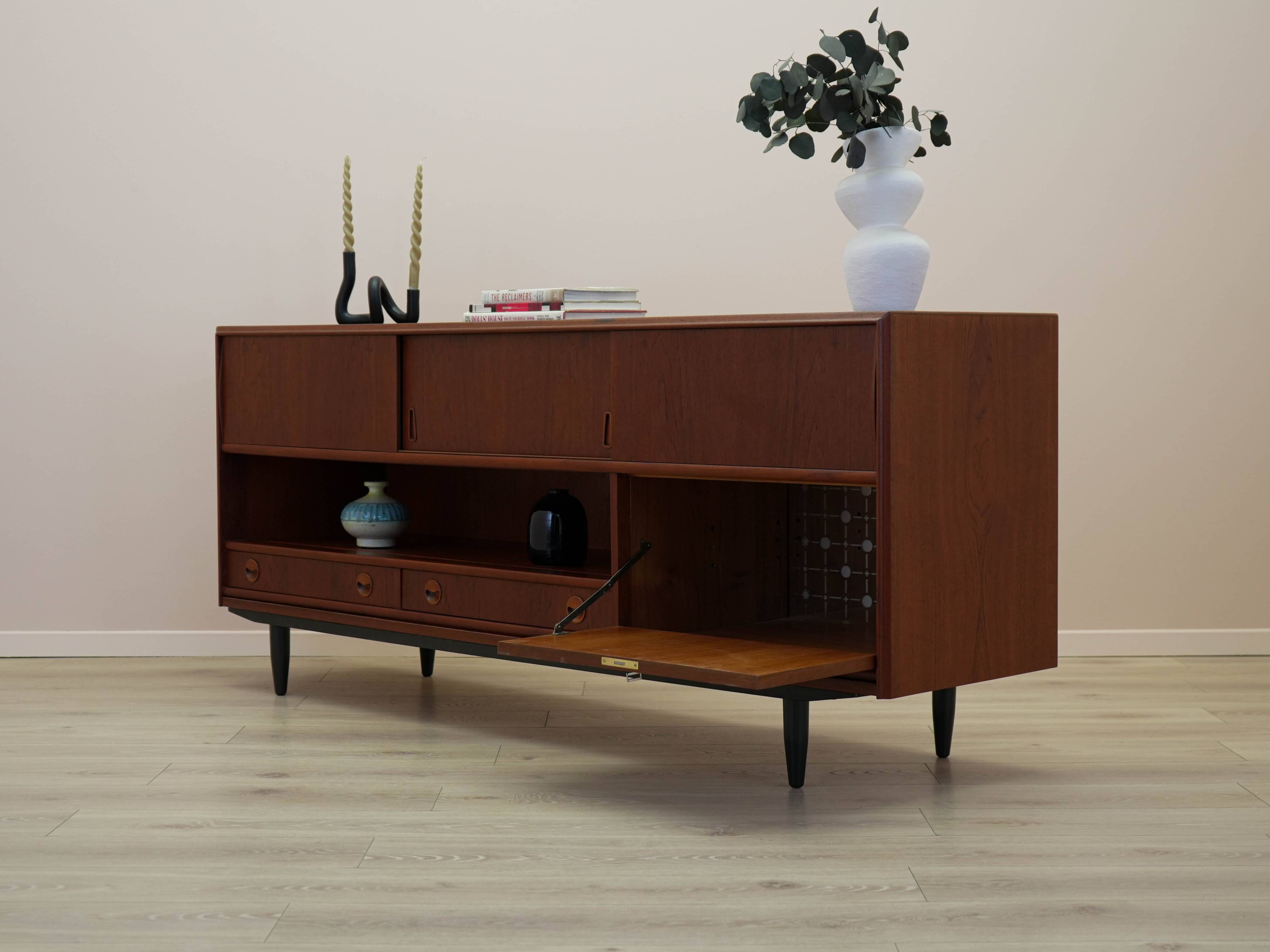 Teak sideboard, Danish design, 1970s, made in Denmark