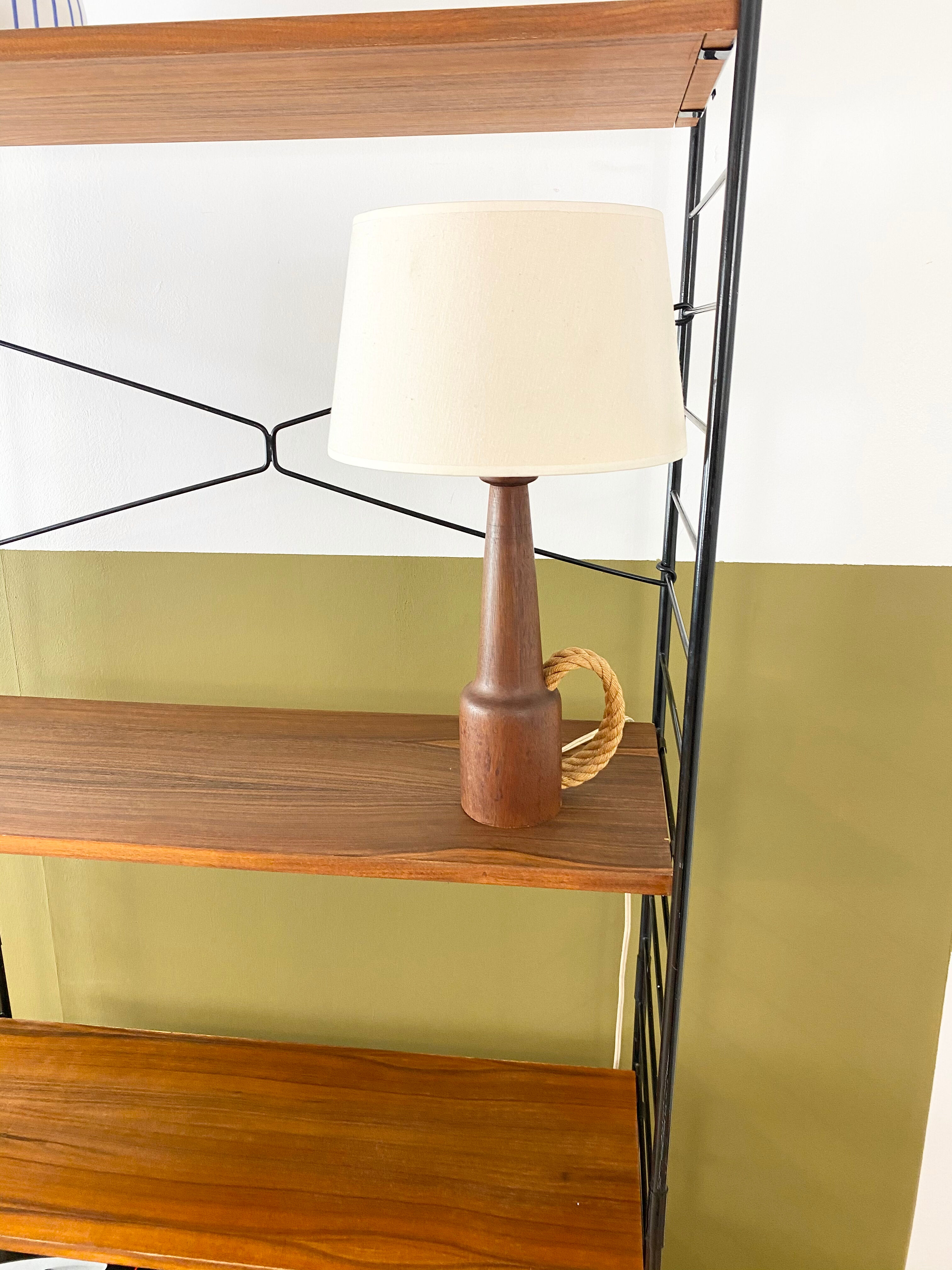 Vintage Scandinavian teak lamp
