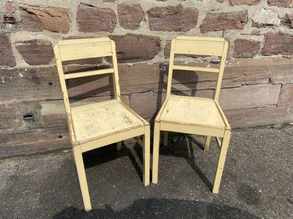 2 chaises 1940-50s