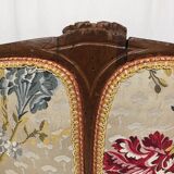Corner armchair in carved beech, stamped jean avisse, 18th century