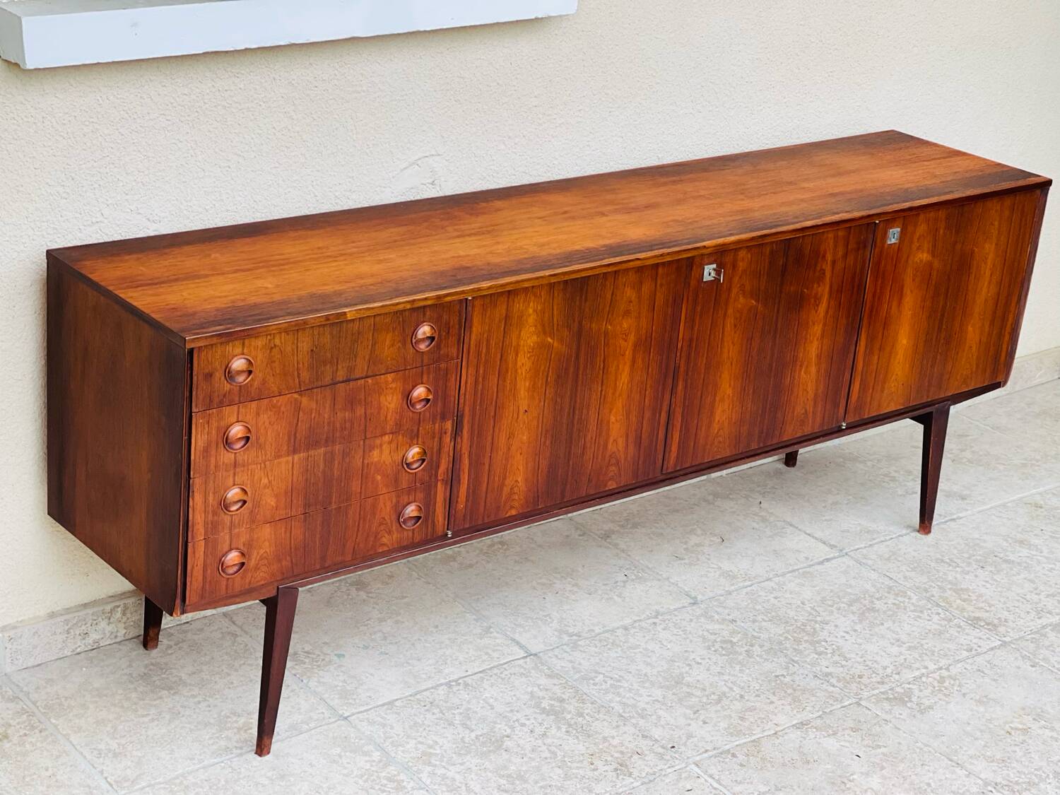 Enfilade scandinave en palissandre 1960