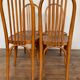 Series of 4 bistro chairs in curved wood fischel n° 196