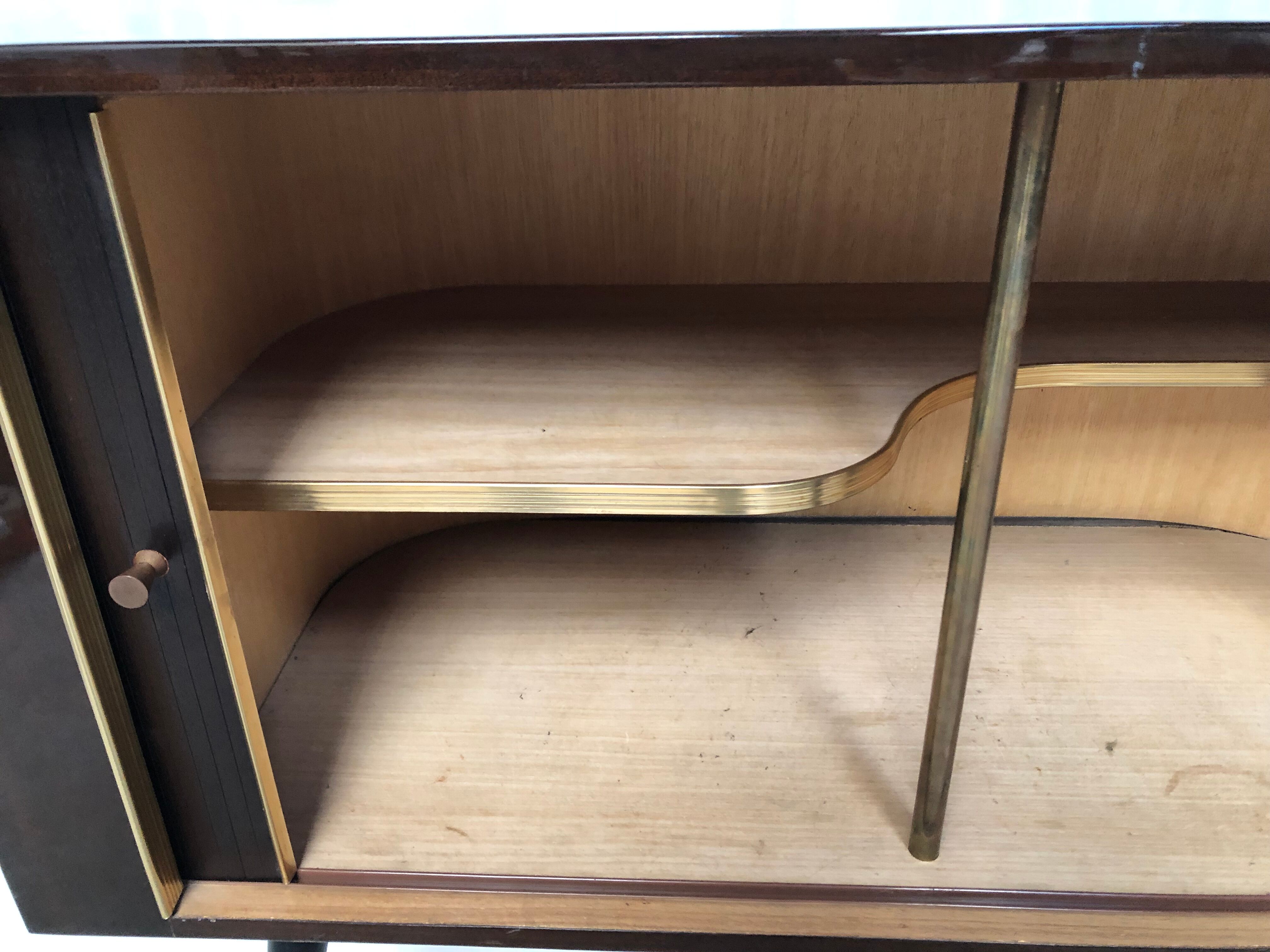 Storage cabinet bar on wheels vintage 50s /60s