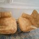 Pair of chairs design organic vintage 50s 60s