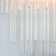Minimalist handblown glass chandelier, 1970s
