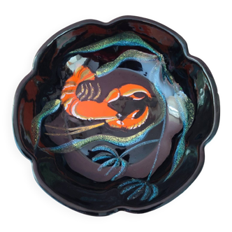 Salad bowl signed G. Fourmaintraux