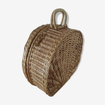 Scandinavian vintage wicker case/suitcase